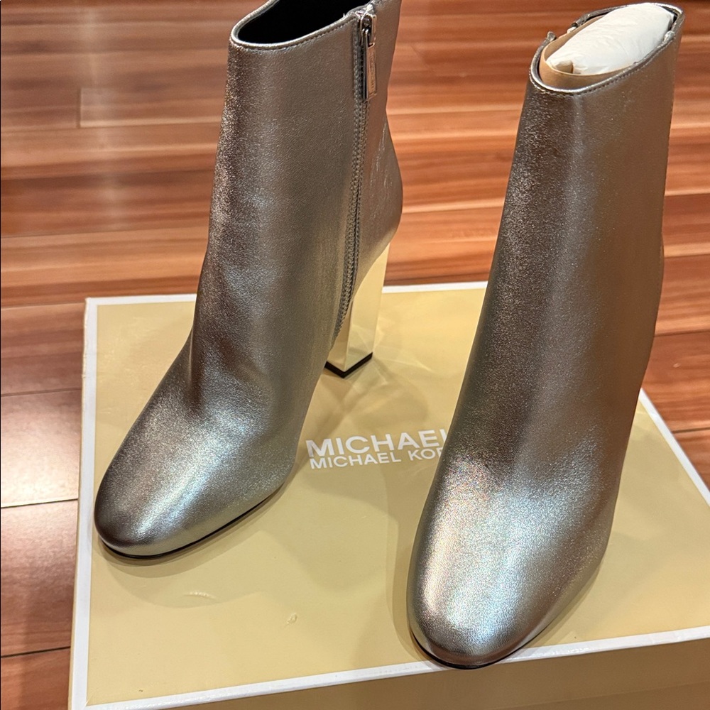 Michael Kors Metallic Heeled Boots